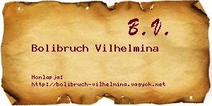 Bolibruch Vilhelmina névjegykártya